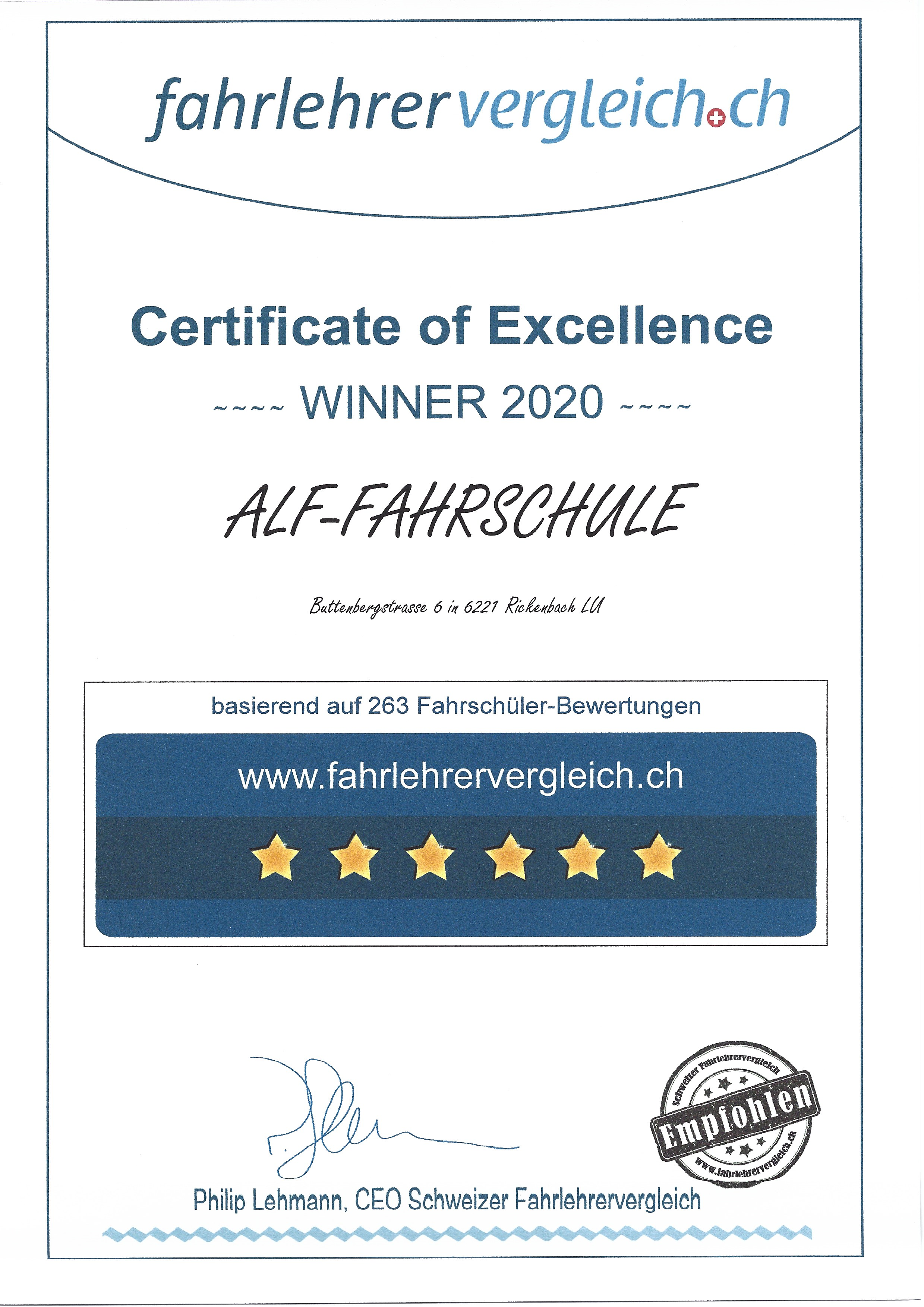 Auszeichnung